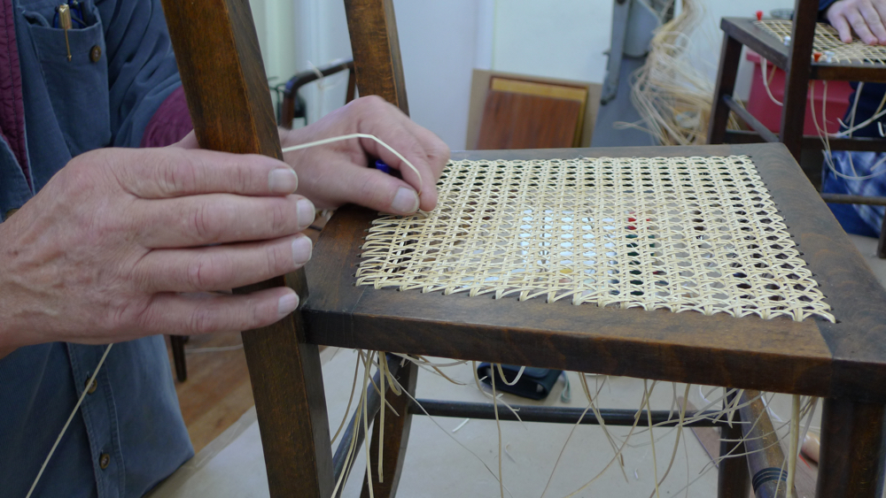 chair caning six way pattern